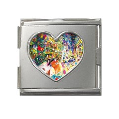 Multicolor Anime Colors Colorful Mega Link Heart Italian Charm (18mm) by Ket1n9