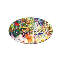 Multicolor Anime Colors Colorful Sticker Oval (10 Pack) by Ket1n9