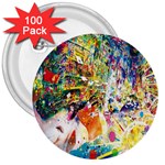 Multicolor Anime Colors Colorful 3  Buttons (100 pack)  Front