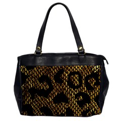 Metallic Snake Skin Pattern Oversize Office Handbag by Ket1n9