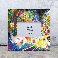 Multicolor Anime Colors Colorful White Box Photo Frame 4  X 6 