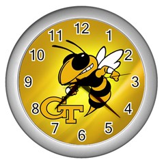 Georgia Institute Of Technology Ga Tech Wall Clock (silver) by Ket1n9