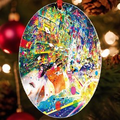 Multicolor Anime Colors Colorful Uv Print Acrylic Ornament Oval by Ket1n9