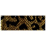 Metallic Snake Skin Pattern Banner and Sign 9  x 3  Front