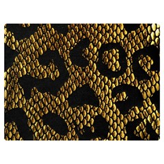 Metallic Snake Skin Pattern Premium Plush Fleece Blanket (extra Small) by Ket1n9