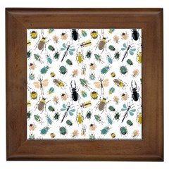 Insect Animal Pattern Framed Tile by Ket1n9