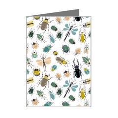 Insect Animal Pattern Mini Greeting Card by Ket1n9