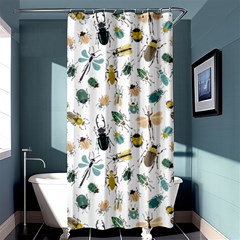 Insect Animal Pattern Shower Curtain 36  X 72  (stall)  by Ket1n9