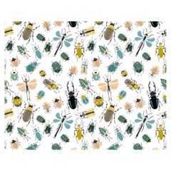 Insect Animal Pattern Two Sides Premium Plush Fleece Blanket (medium) by Ket1n9