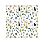 Insect Animal Pattern Square Satin Scarf (30  x 30 ) Front