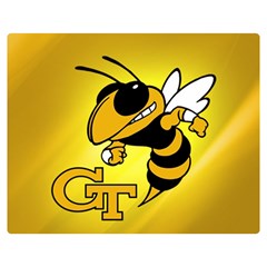 Georgia Institute Of Technology Ga Tech Premium Plush Fleece Blanket (medium) by Ket1n9