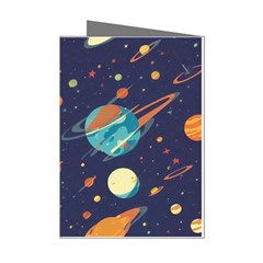 Space Galaxy Planet Universe Stars Night Fantasy Mini Greeting Cards (pkg Of 8) by Ket1n9