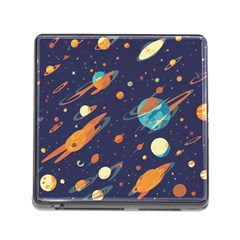 Space Galaxy Planet Universe Stars Night Fantasy Memory Card Reader (square 5 Slot) by Ket1n9