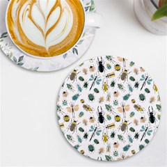 Insect Animal Pattern Uv Print Round Tile Coaster by Ket1n9