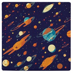 Space Galaxy Planet Universe Stars Night Fantasy Uv Print Square Tile Coaster 