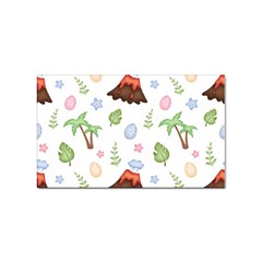 Cute Palm Volcano Seamless Pattern Sticker (rectangular) by Ket1n9