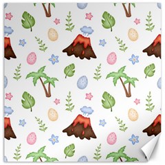 Cute Palm Volcano Seamless Pattern Canvas 12  X 12  by Ket1n9