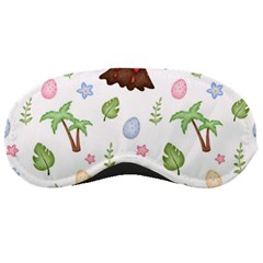 Cute Palm Volcano Seamless Pattern Sleep Mask by Ket1n9