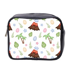 Cute Palm Volcano Seamless Pattern Mini Toiletries Bag (two Sides) by Ket1n9