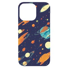 Space Galaxy Planet Universe Stars Night Fantasy Iphone 14 Pro Max Black Uv Print Case by Ket1n9