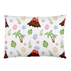 Cute Palm Volcano Seamless Pattern Pillow Case (two Sides) by Ket1n9