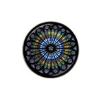 Stained Glass Rose Window In France s Strasbourg Cathedral Hat Clip Ball Marker Front