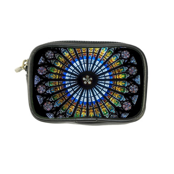 Stained Glass Rose Window In France s Strasbourg Cathedral Coin Purse