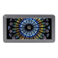 Stained Glass Rose Window In France s Strasbourg Cathedral Memory Card Reader (mini) by Ket1n9