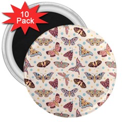 Another Monster Pattern 3  Magnets (10 Pack)  by Ket1n9