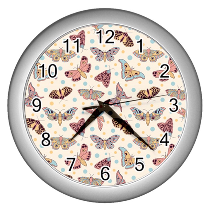 Another Monster Pattern Wall Clock (Silver)