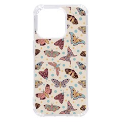 Pattern With Butterflies Moths Iphone 14 Pro Tpu Uv Print Case by Ket1n9