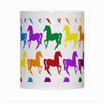 Colorful Horse Background Wallpaper White Mug Center