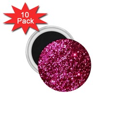 Pink Glitter 1 75  Magnets (10 Pack)  by Hannah976