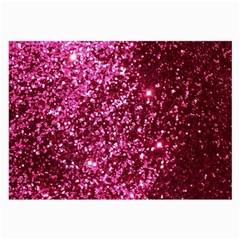 Pink Glitter Large Glasses Cloth (2 Sides) by Hannah976