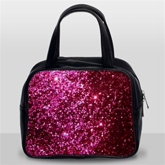 Pink Glitter Classic Handbag (two Sides) by Hannah976