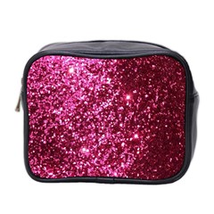 Pink Glitter Mini Toiletries Bag (two Sides) by Hannah976