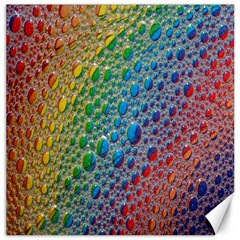 Bubbles Rainbow Colourful Colors Canvas 16  X 16  by Hannah976