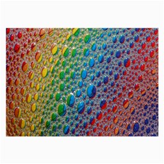 Bubbles Rainbow Colourful Colors Large Glasses Cloth by Hannah976