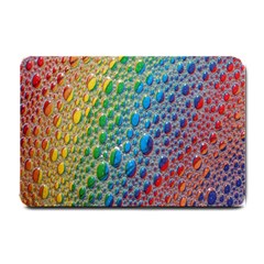 Bubbles Rainbow Colourful Colors Small Doormat by Hannah976