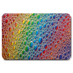 Bubbles Rainbow Colourful Colors Large Doormat by Hannah976