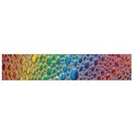 Bubbles Rainbow Colourful Colors Small Premium Plush Fleece Scarf Front