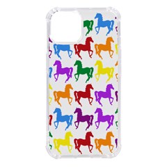 Colorful Horse Background Wallpaper Iphone 14 Tpu Uv Print Case by Hannah976