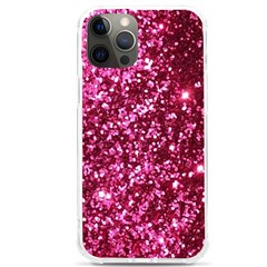 Pink Glitter Iphone 12 Pro Max Tpu Uv Print Case by Hannah976