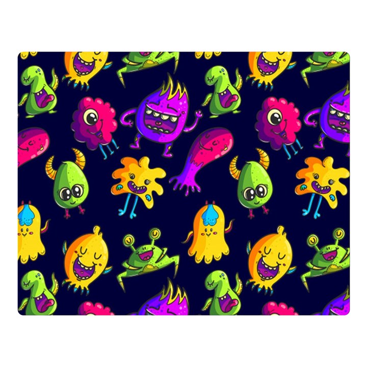 Space Patterns Two Sides Premium Plush Fleece Blanket (Large)