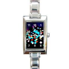 Dance Floor Rectangle Italian Charm Watch by Hannah976