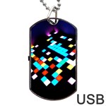 Dance Floor Dog Tag USB Flash (One Side) Front