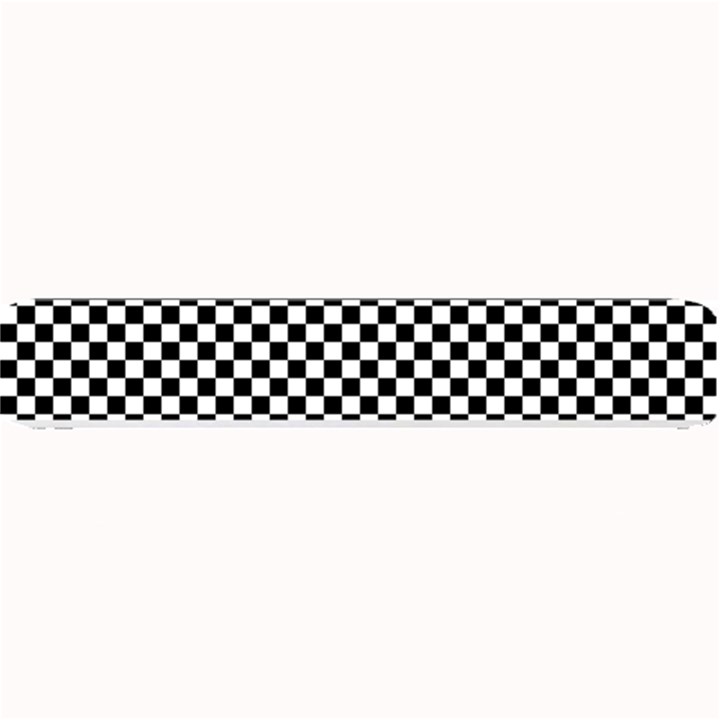 Black And White Checkerboard Background Board Checker Small Bar Mat