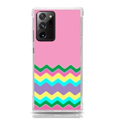 Easter Chevron Pattern Stripes Samsung Galaxy Note 20 Ultra Tpu Uv Case by Hannah976