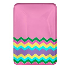 Easter Chevron Pattern Stripes Rectangular Glass Fridge Magnet (4 Pack) by Hannah976