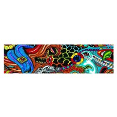 Vector Art Pattern - Oblong Satin Scarf (16  X 60 ) by Hannah976